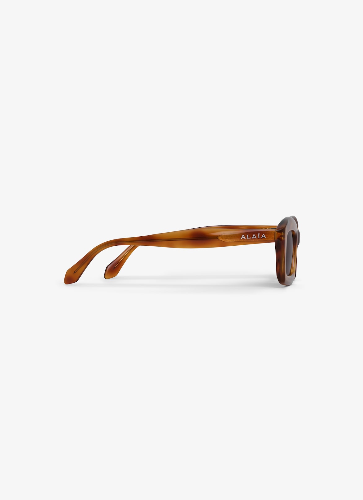 RECTANGULAR SUNGLASSES ALAÏA HAVANA YELLOW RECTANGULAR SUNGLASSES